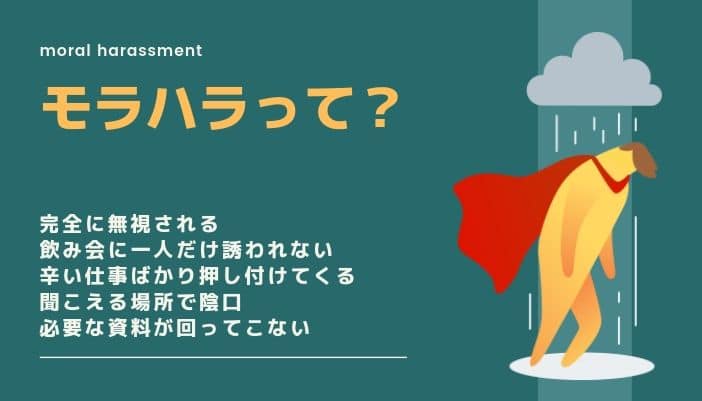 モラハラとは 代表例やモラハラを受けた後転職する際のコツ